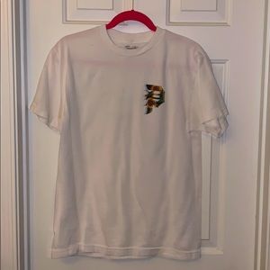 Sunflower logo white t-shirt.